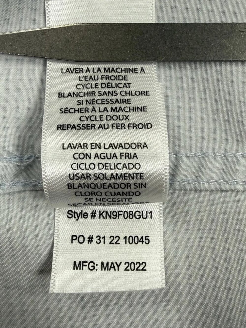Kenneth Cole New York Mens XL Slim Fit Light Blue Stretch Short Sleeve Shirt - Picture 10 of 10